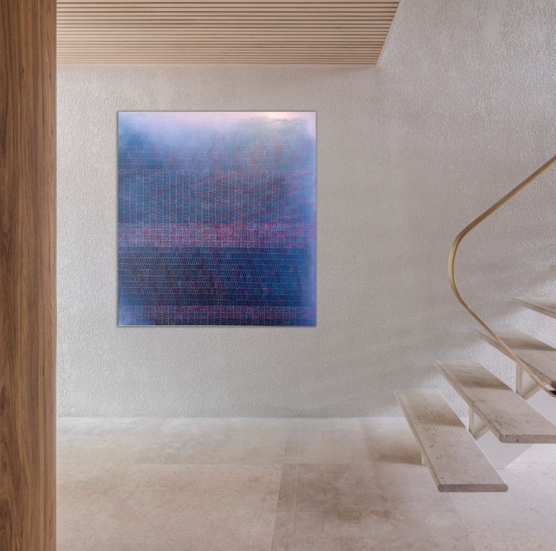 Seeing #3 (Scarlet Thread Under Midnight Blue)